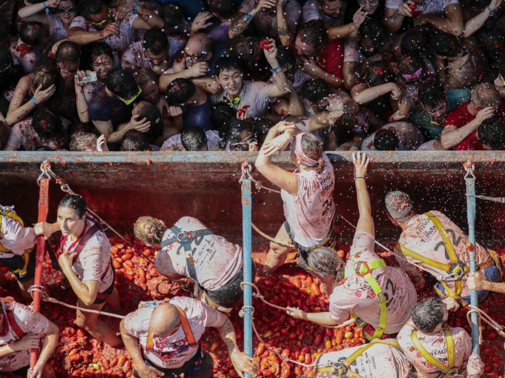 Tomatina en Buñol de Valencia