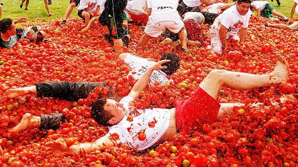 Tomatina en Buñol de Valencia